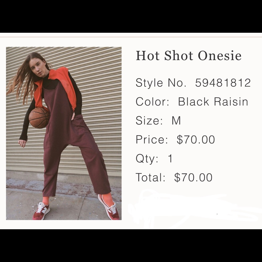 Free people fp movement hotshot onesie